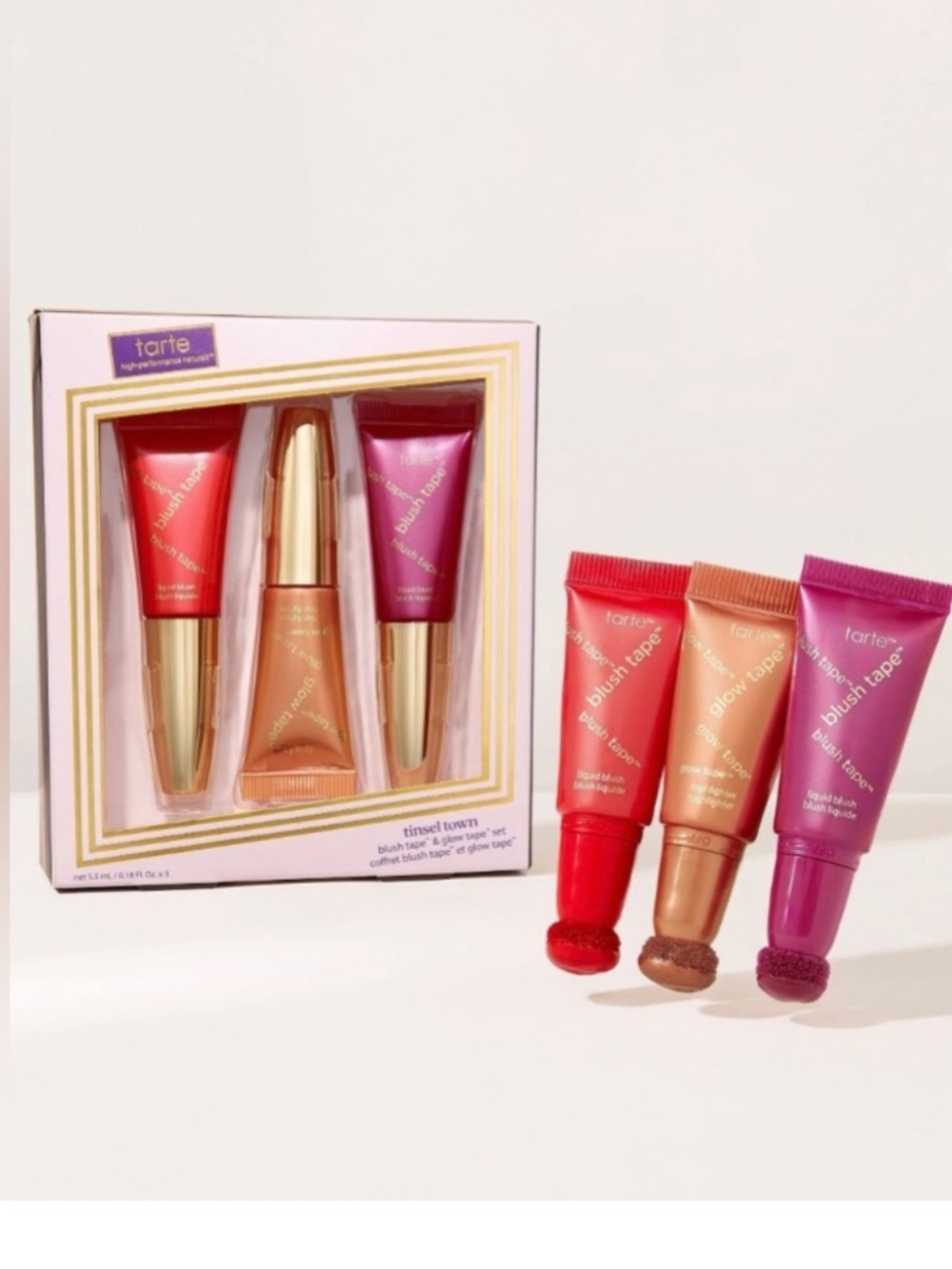 TARTE TINSEL TOWN BLUSH TAPE & GLOW TAPE SET;—BOLD BERRIES